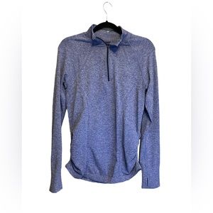 Athlete Blue Pullover 1/4 Zip Size large shirt